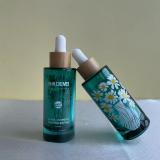 Luxury empty cylinder 50ml glass dropper bottle for essential oil/skincare