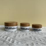30g 50g 100g glass bamboo cosmetic packaging glass jars with lids cosmetics cream packaging