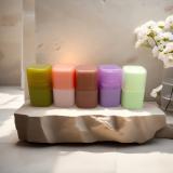 Low MOQ Wholesale Macaron Color 10g Plastic Solid Perfume Containers