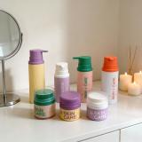 Wholesale Custom Logo Plastic Airless Bottle Set 30g 50g 150ml 200ml 250ml Vacuum Pump Bottles Cream Jars Skincare Packaging