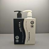 Hot Sale 500ml Black White Bottle for Shampooo+Conditioner Masterbatch with Added Speckle Design