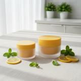 Bulk Double Wall PP Cream Jars, 100ml 150ml 200ml 250ml Empty Cosmetic Jars for Skincare